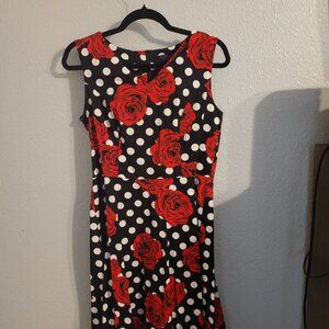 Polka Dot Rose Dress